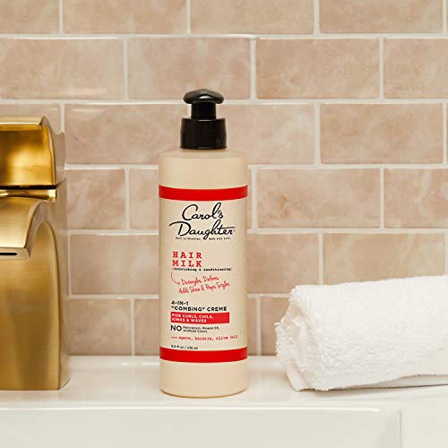 Carol's Daughter Hair Milk 4 in 1 Combing Creme for Curls, Coils and Waves, with Agave and Olive Oil