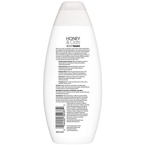 Australian Gold Body Wash, Gentle & Moisturizing with Nutrient Rich Kakadu Plum & Vitamin E