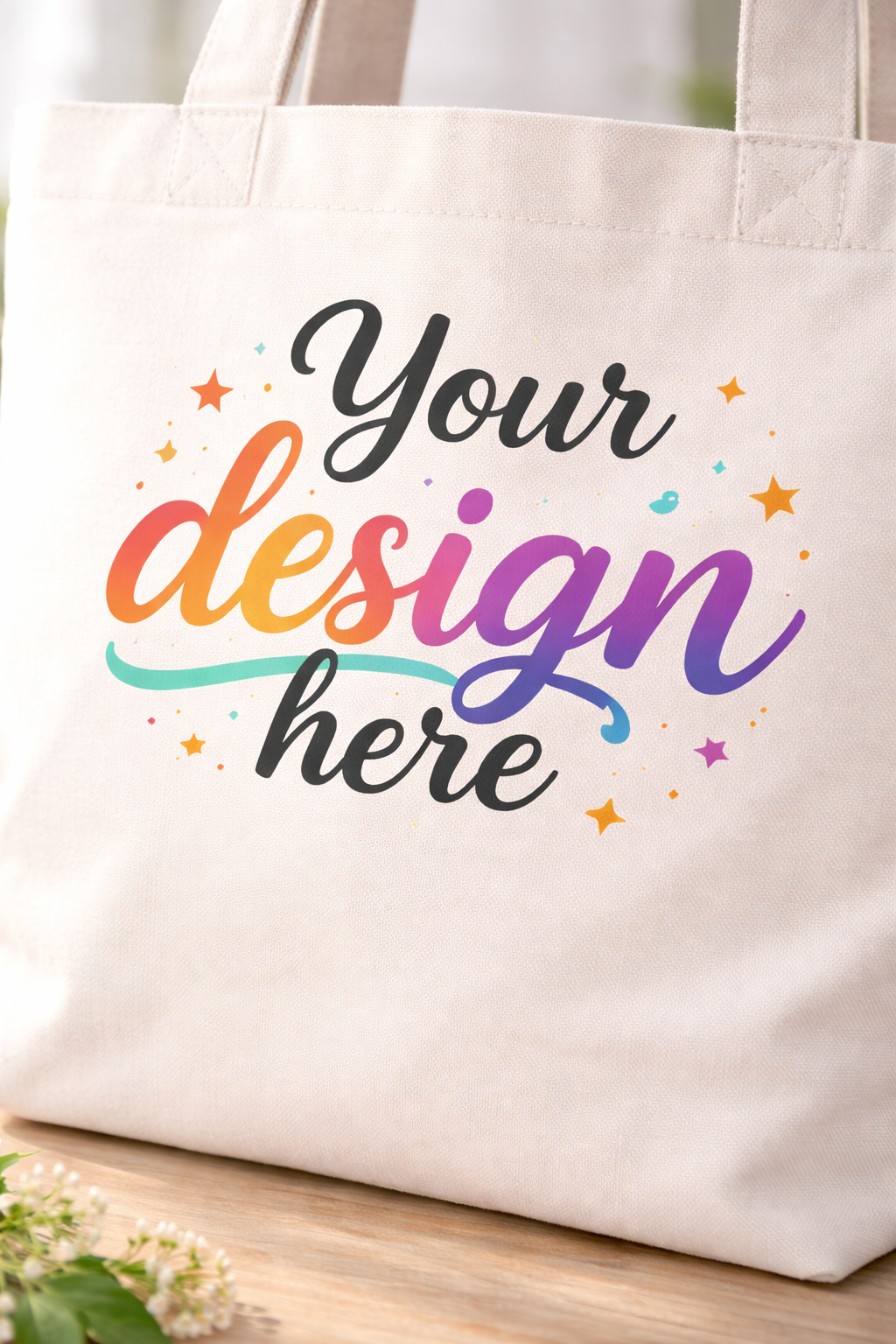 Custom Tote Bag Printing (DTF + Heat Press)